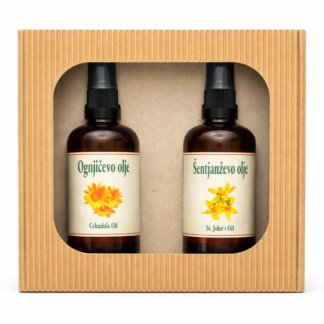 Darilni paket šentjanževo in ognjičevo olje